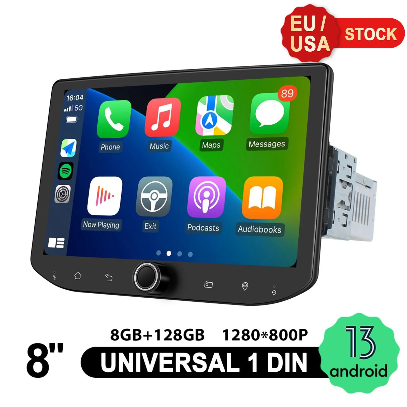 JOYING New 8-Inch Android 13.0 Car Radio Stereo with Volume Knob Bluetooth Head Unit Multimedia Player Fast EU/US Shipping