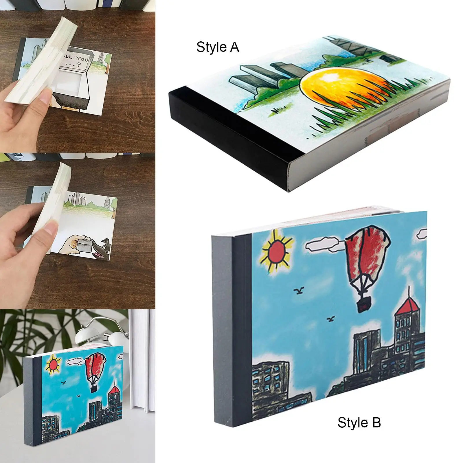 

DIY Flap Book Valentine's Day Propose Prop Book Romantic Cartoon Jewelry Box