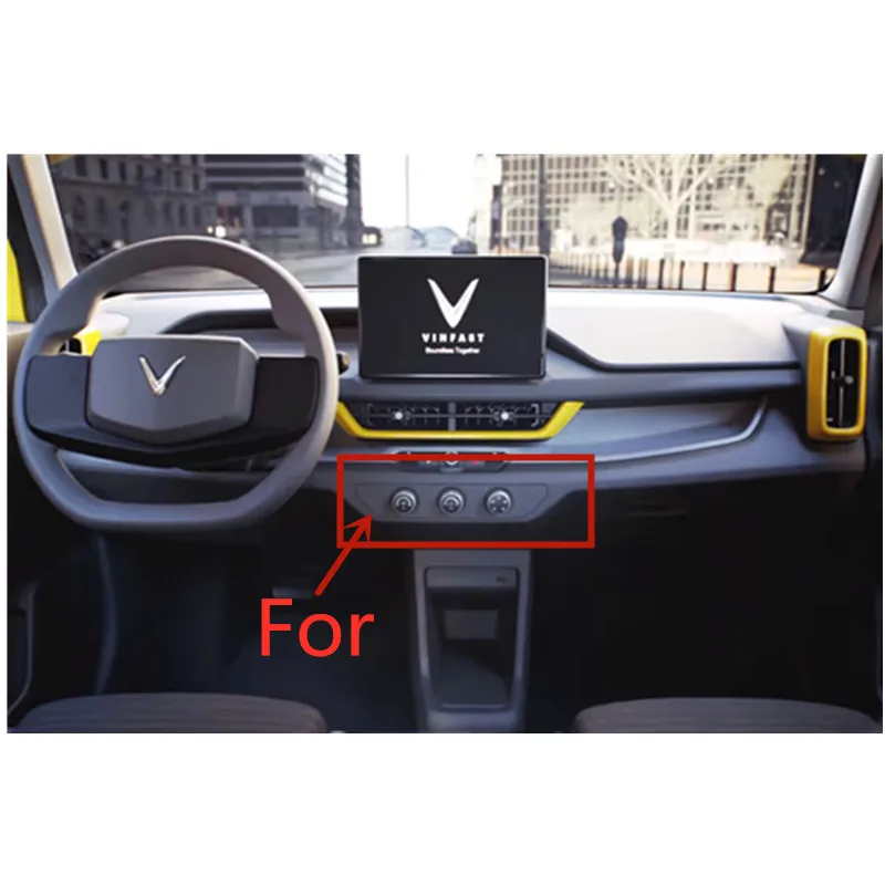 For VinFast VF 3 VF3 2024 2025 Interior Car Accessories Center Console Aircondition START STOP TRIM COVER ABS