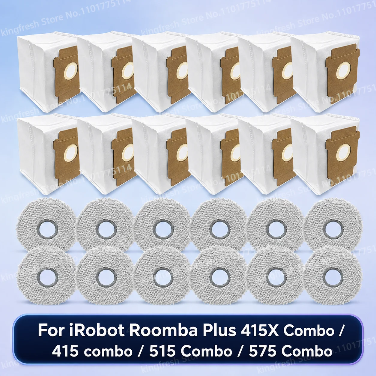 Совместимые с ( iRobot Roomba Plus 415X Combo / 415 combo / 515 Combo / 575 Combo ) запчасти салфетка для швабры пылесборник щетка фильтр аксессуары
