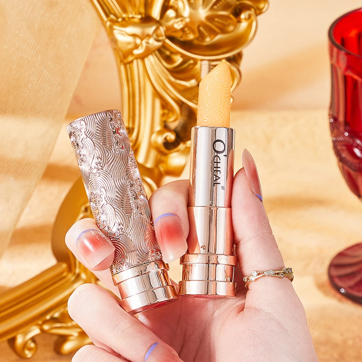 OCHEAL 1 Cái Độ Ẩm Dưỡng Môi Dưỡng Ẩm Lâu Dài Thay Đổi Nhiệt Độ Son Môi Chống Lão Hóa Sửa Chữa Môi Mặt Nạ