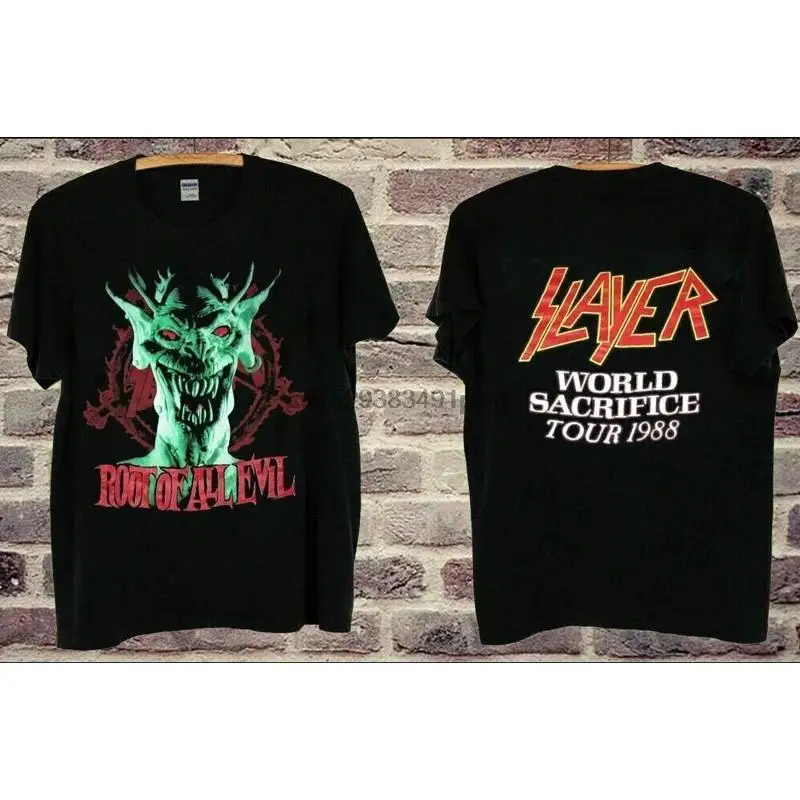 VTG 1988 SLAYER Root Of All Evil WORLD SACRIFICE Tour T-Shirt Größe S 5XL