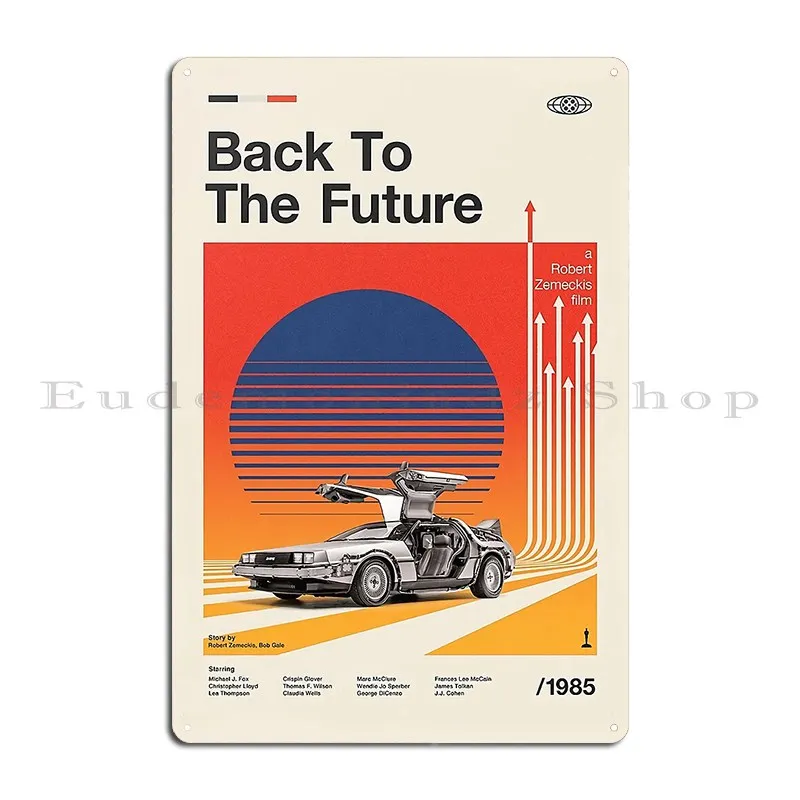 Alternative Movies Back To The Future Vintage Poster Metal Sign Poster Wall Cave Wall Decor Wall Decor Designs Tin Sign Poster