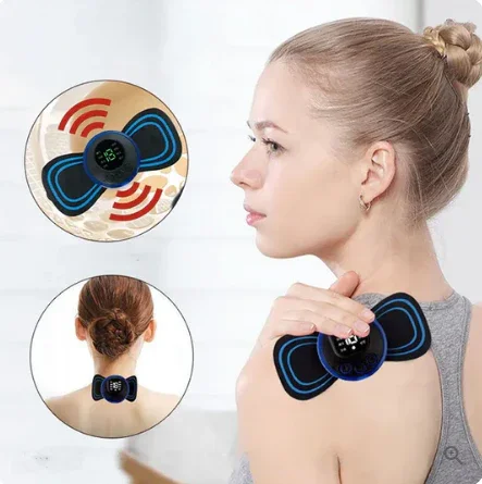 Smart Electric Neck Massager Set Cervical Patch 8 Modes 19 Levels Intensity Portable Home Use Massage Tools for Relieve Fatigue