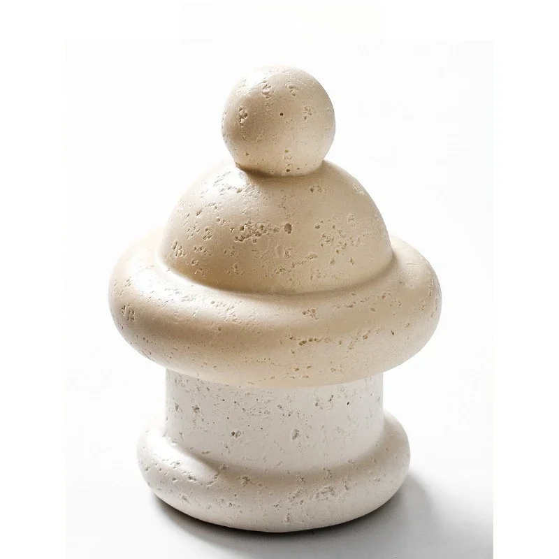 Luxury Travertine Style Toothpick Holder, 2-in-1 Resin Organizer for Cotton Swabs & Floss,Elegant Bathroom Kitchen Desktop Decor