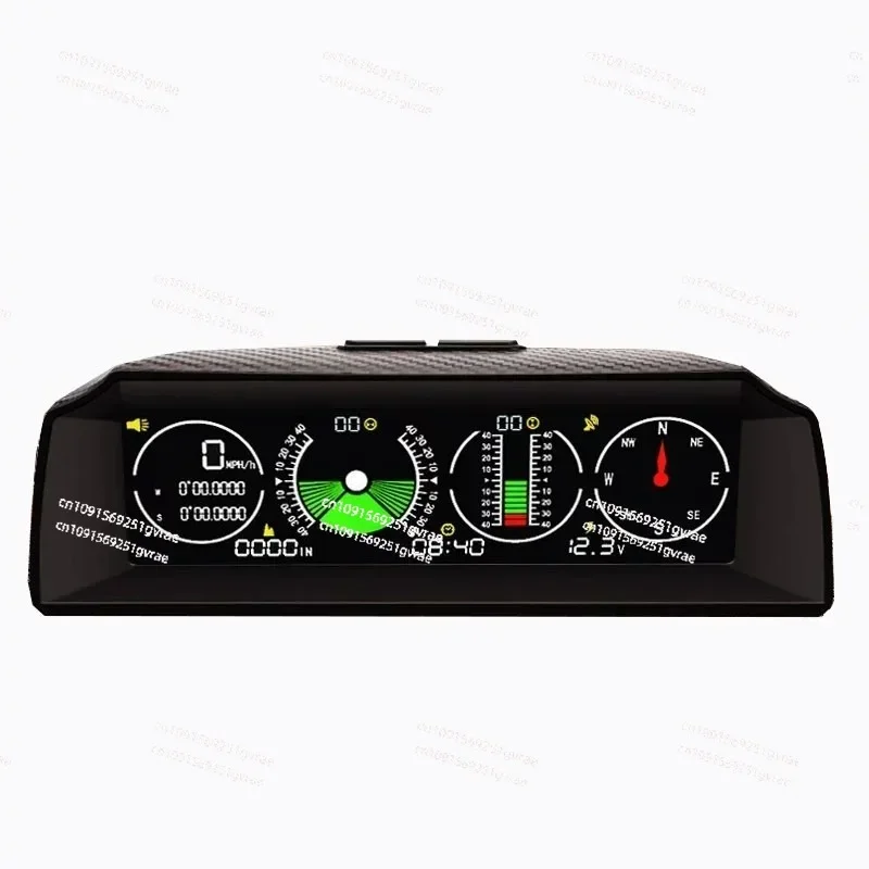 Car head-up display, multi-functional three-in-one altitude compass for automobiles, off-road horizontal escort gradiometer