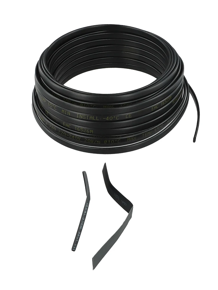 30m Maximum Circuit Length Deicing Heating Cable Flexible Installation PE Sheath Material Winter Anti-freezing