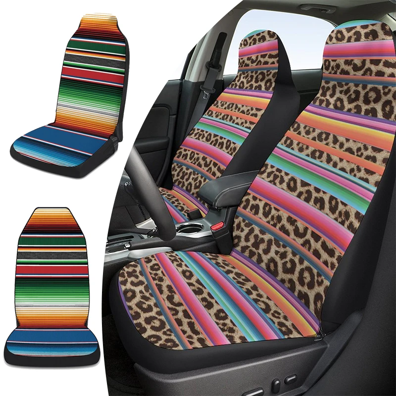 Integrated Car Seat Protector Cover Universal Waterproof Auto Seat Cushion Color Trend Leopard Print Breathable Cushion Decor