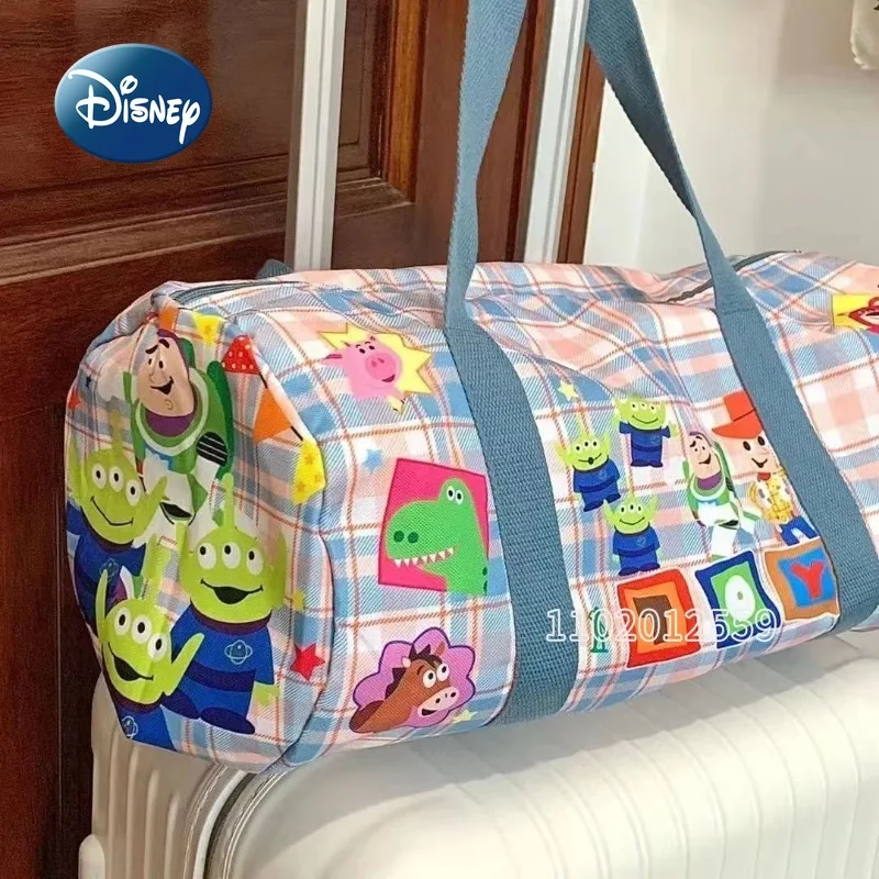 Disney Toy Story Handheld Bolsa de Viagem Feminina, Bolsa Bonita dos Desenhos Animados, Grande Capacidade, Armazenamento de Moda, Alta Qualidade,