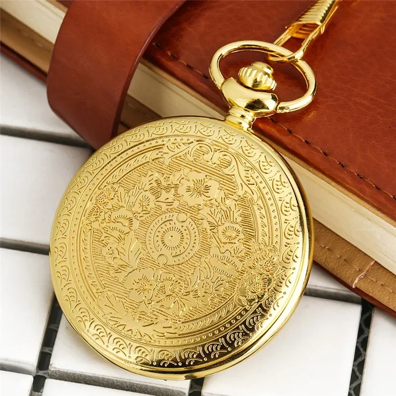 PersonalizedTo My Daughter I Love You Forever Quartz Analog Pocket Watch for Girl Roman Numeral Display Pendant Chain FOB Clock