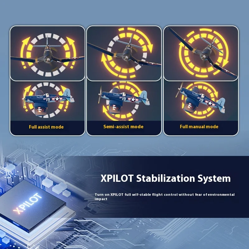 신형 F4u 코르세어 RC 비행기 2.4GHz 4채널 400mm 날개폭 원키 에어로바틱 RTF 원격 조종 항공기 장난감 어린이 선물