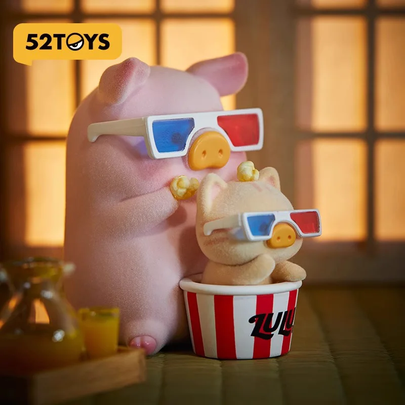 52 игрушки Lulu Piggy Cat Day 1, коллекция экшн-кукол, слепая коробка, украшение для рабочего стола, кукла, модная цветная коллекция, подарок