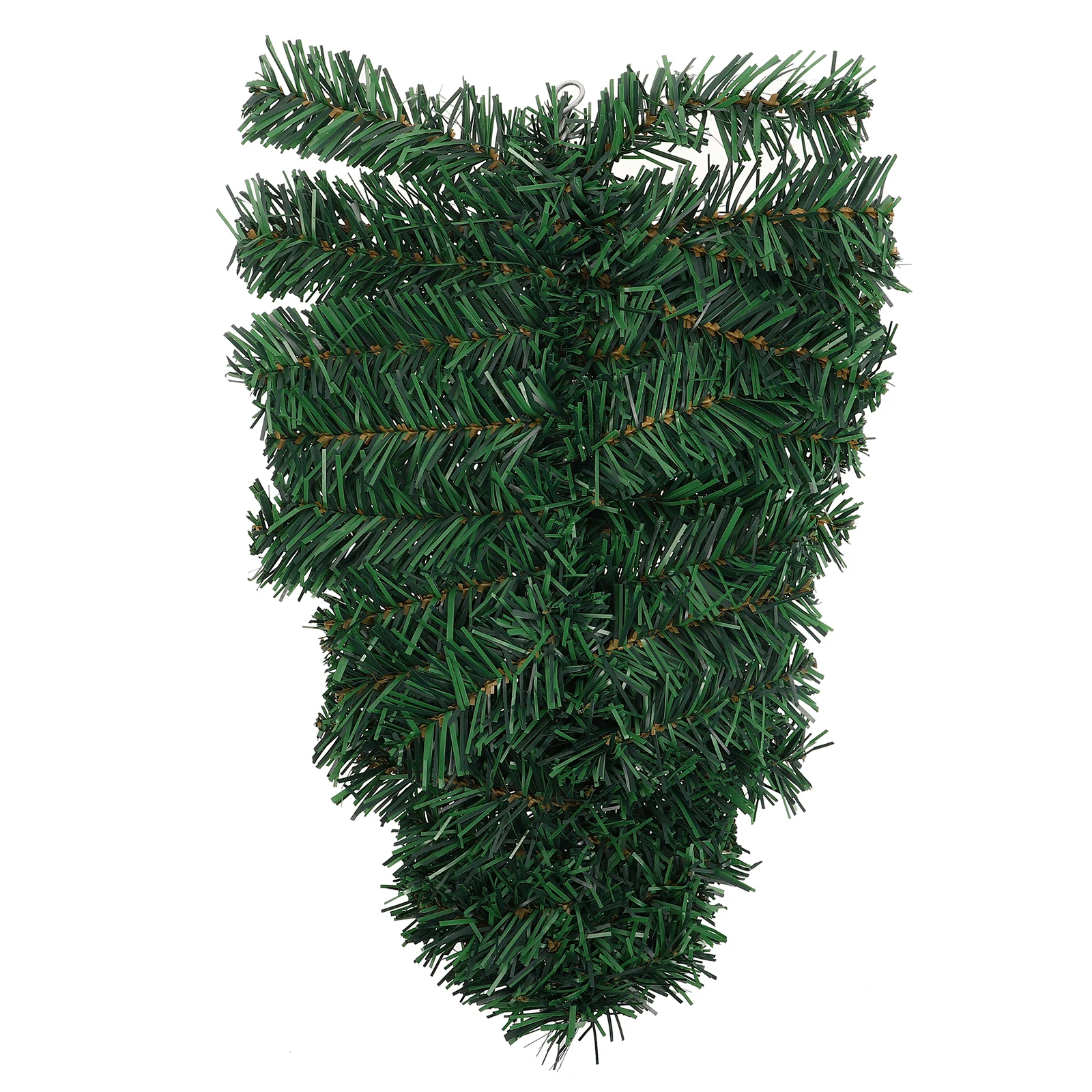 

Christmas Wall Hanging Decor PVC Christmas Teardrop Swag Xmas Door Decorations Upside Down Plastic Wreath