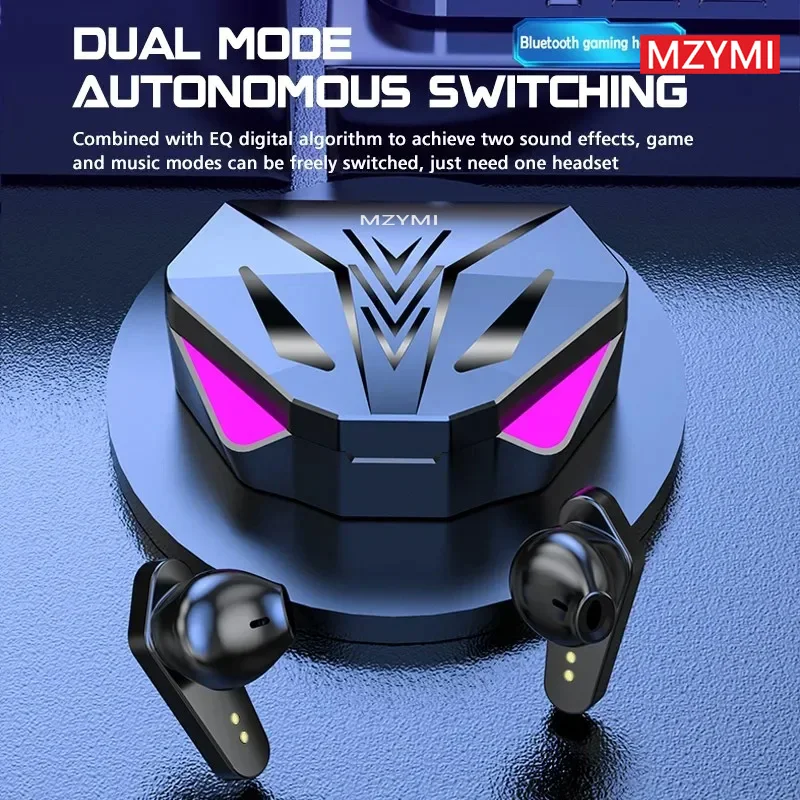 Mzymi x15 tws drahtlose ohrhörer bluetooth 9d stereo kopfhörer sport gaming kopfhörer mit mikrofon