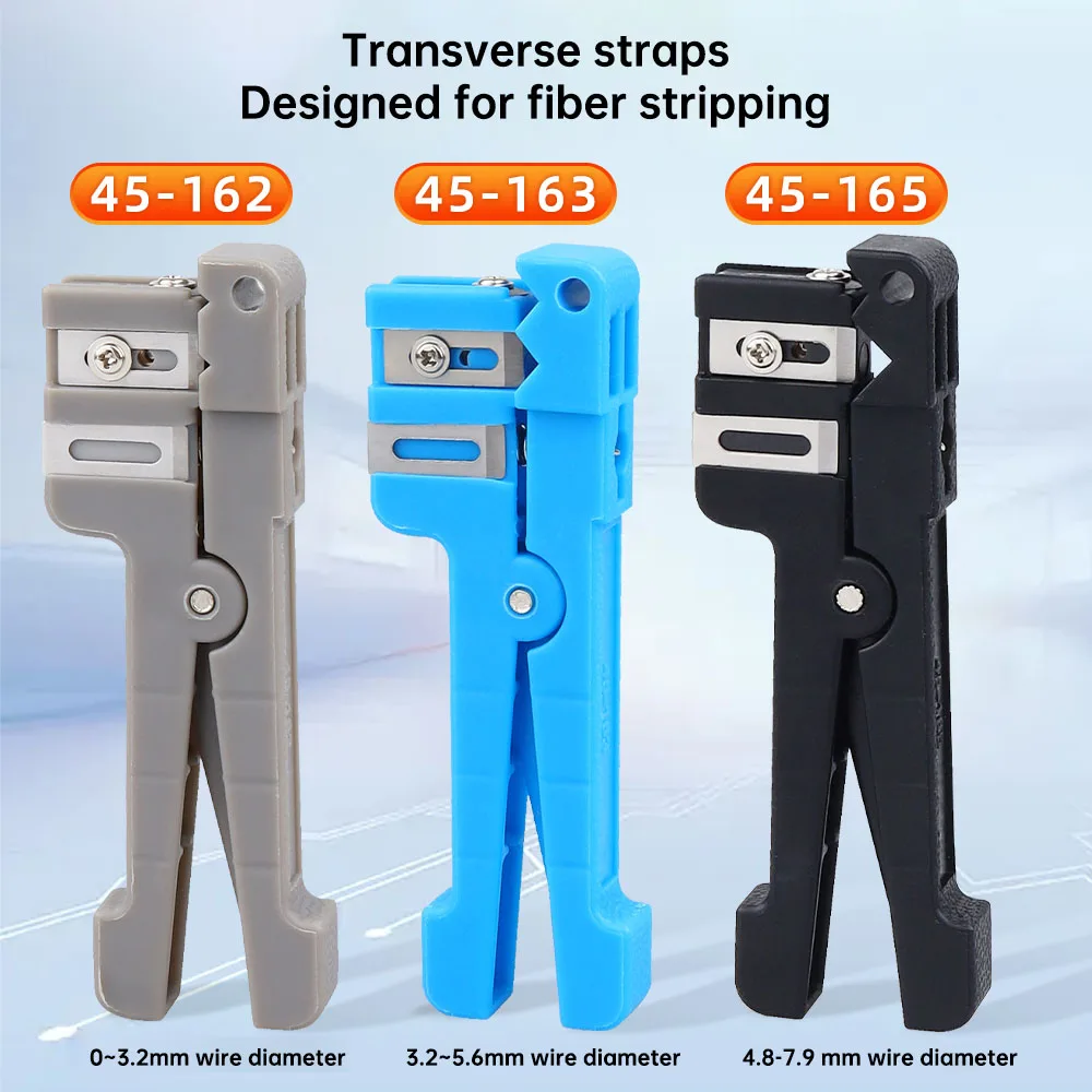 ZoeRax Fiber Optic Stripper Tool Adjustable Cable Slitter for 0~3.2mm/3.2~5.6mm/5.6~7.9mm Coaxial Cables Stripper Tool