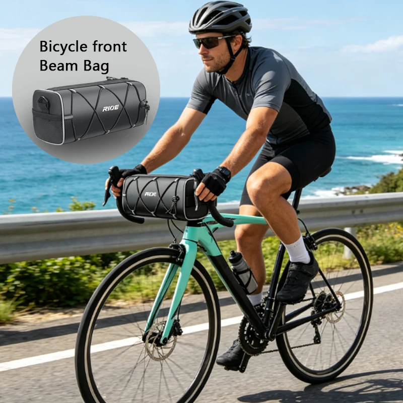 1pcs Waterproof Bicycle Top Tube Organizer, Multi-purpose Frame Storage Bag, Durable Cycling Pouch for Road Bike