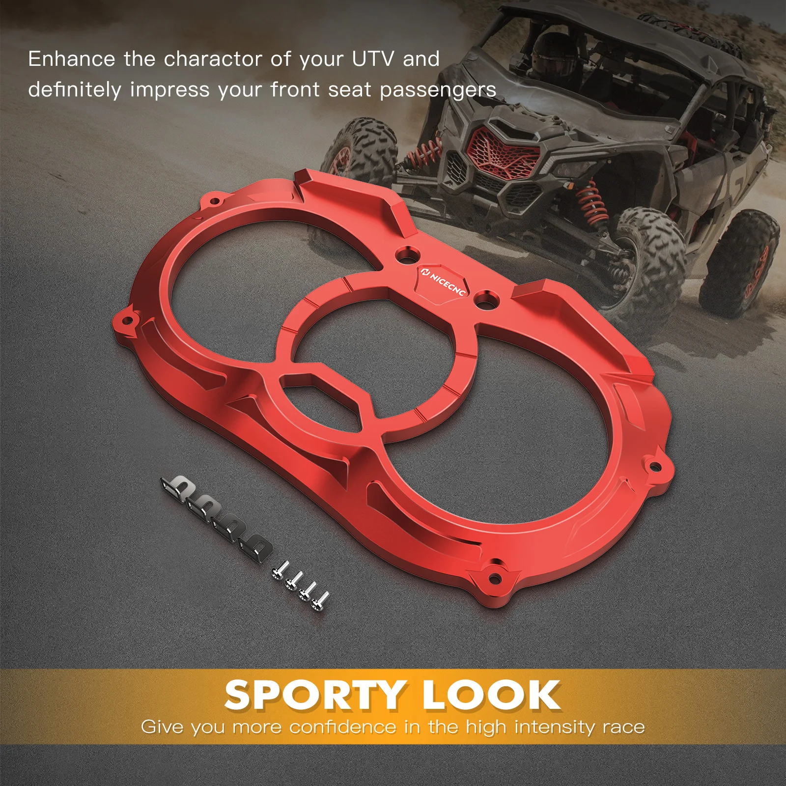 UTV X3 Maverick Dash Bezel For Can-Am Maverick X3 Max R 4x4 Turbo DPS UTV Accessories 6061-Aluminum Lightweight Durable