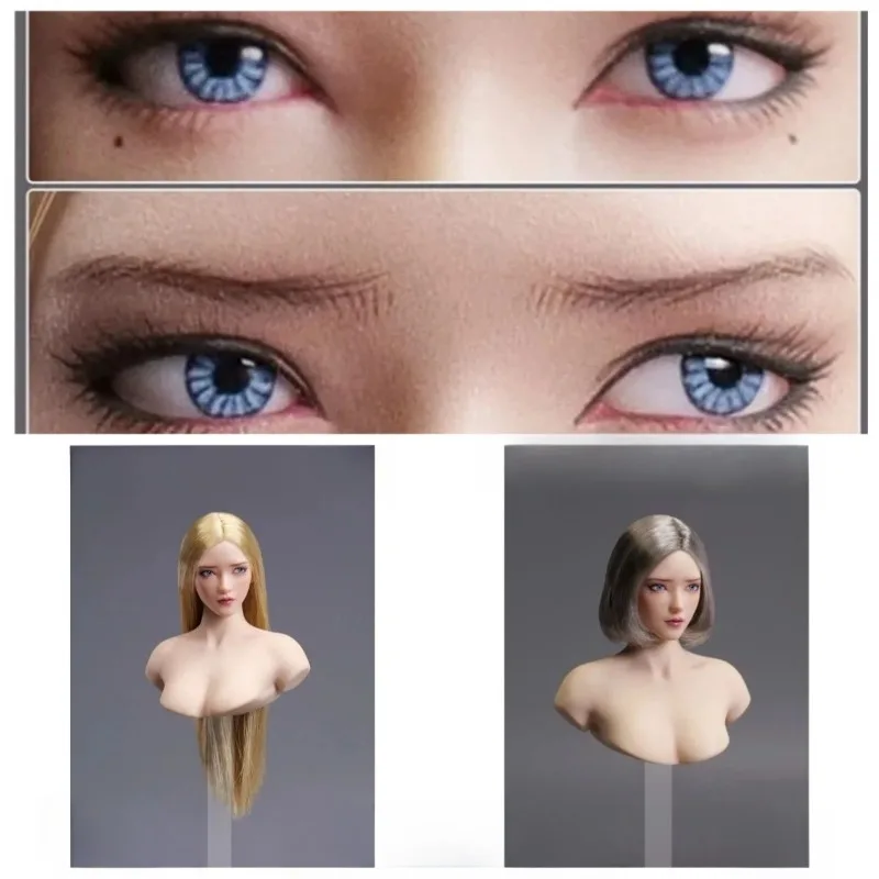 

Presale YMTOYS YMT111 1/6 Scale Female Soldier Head Sculpt Movable Eye Asian Beauty Model Fit 12'' TBL PH Pale Skin Body