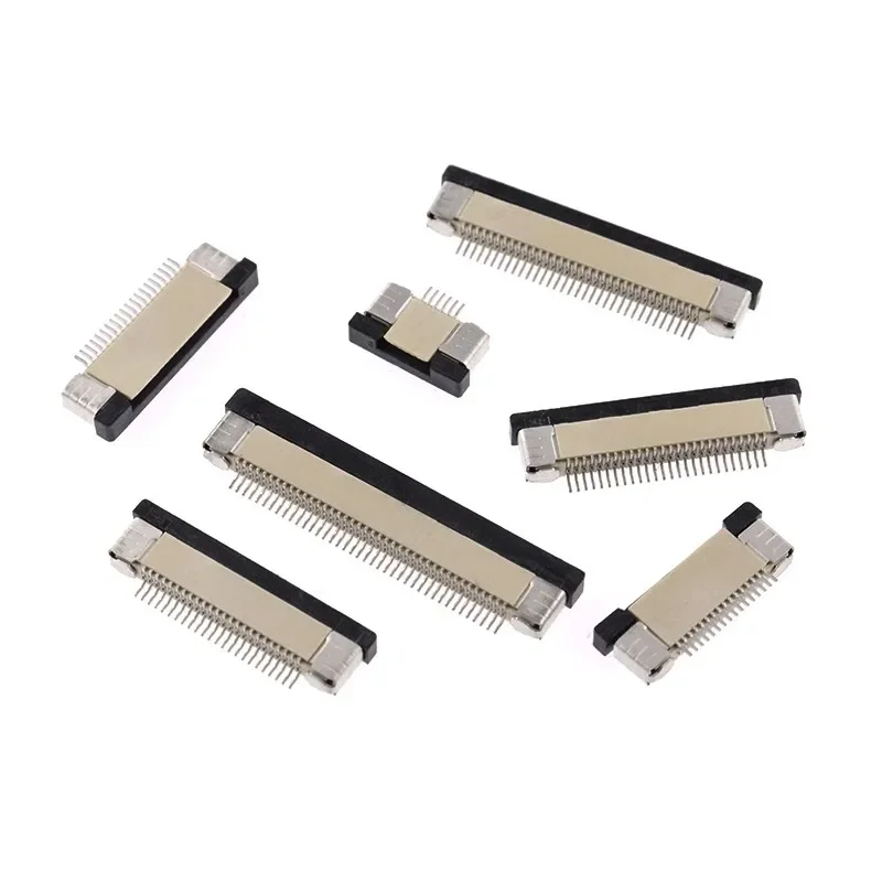 

10pcs FPC Connector 0.5mm/1.0mm Pitch Drawer type Upper/ Bottom contact Type Socket FFC Flat Cable Socket 4P 5P 6P 8P 10P-60Pin