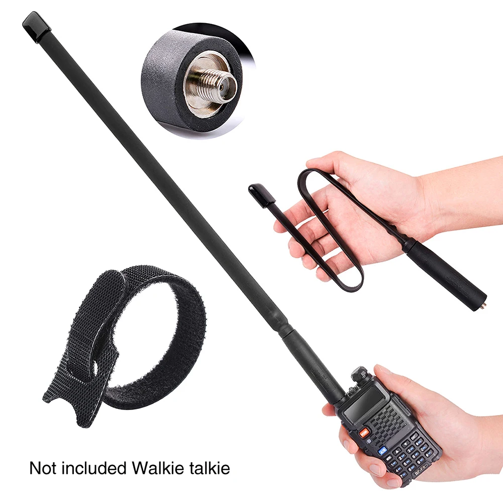 Antenna Foldable SMA-Female VHF UHF for Baofeng UV-5R UV-82 BF-888S AR-F8 Walkie Talkie Radio Signal Boost Dual Band Accessories