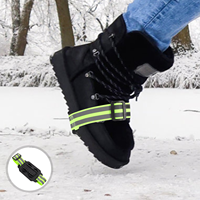 Non-slip Shoe Covers Shoes Crampons Hiking Spikes for Anti-slip Ice Grippers Snow Cleats and Boots