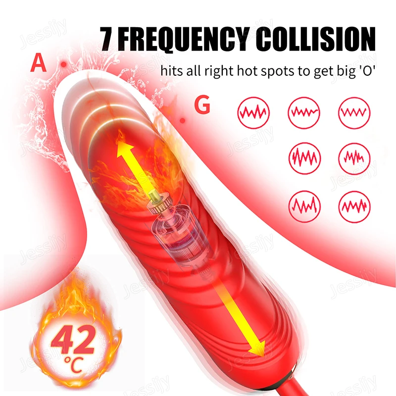 لعبة الجنس الوردي مع الهزاز G Spot Thrusting 10 أوضاع لعق لتحفيز الحلمة البظر قضبان اصطناعية شرجية مزدوجة الأطراف للنساء #3