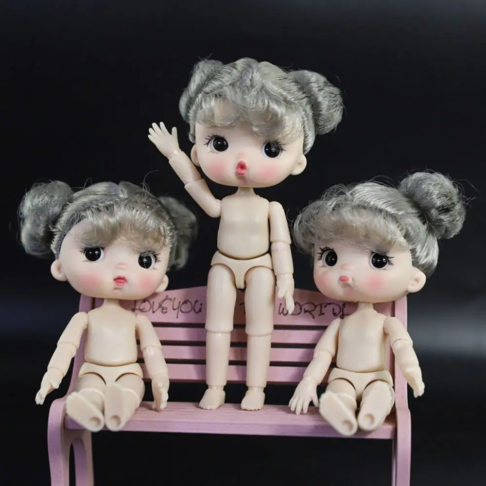 Body Doll Cute Expression Face Removable Joint BJD Semi-finished Toys Nude Body Doll Expression Girl Nude Movable Joints Doll