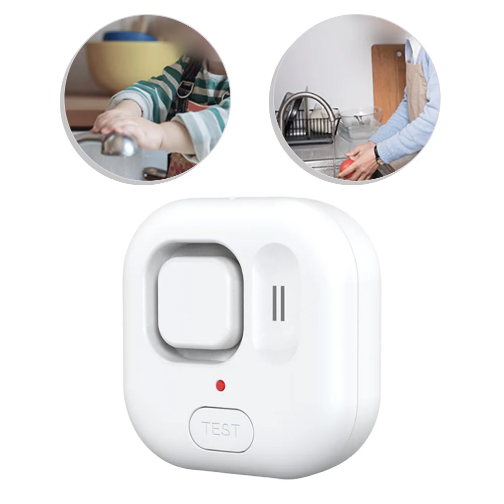 Water Leak Detector 120dB Wireless Water Leakage Alarm System Reliable Performance 66.2*27mm For Home Kitchen Bathroom Sink