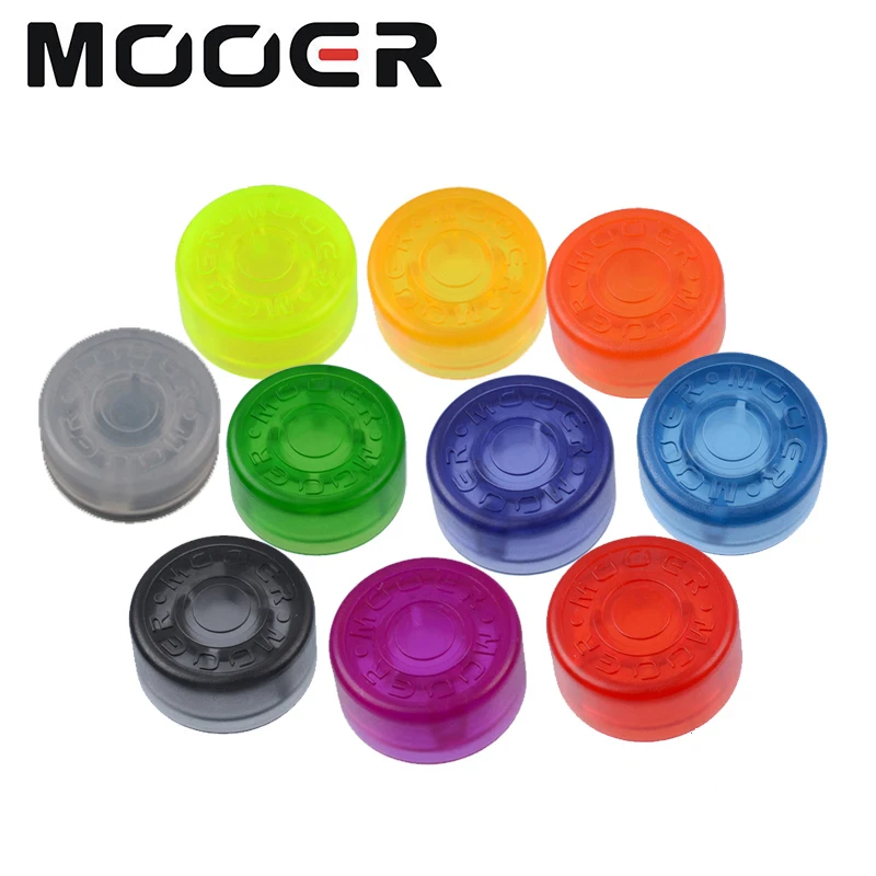 10pcs Mooer SHROOMS Footswitch Toppers Candy Plastic Bumpers Electric Guitar Effects Pedal Protector