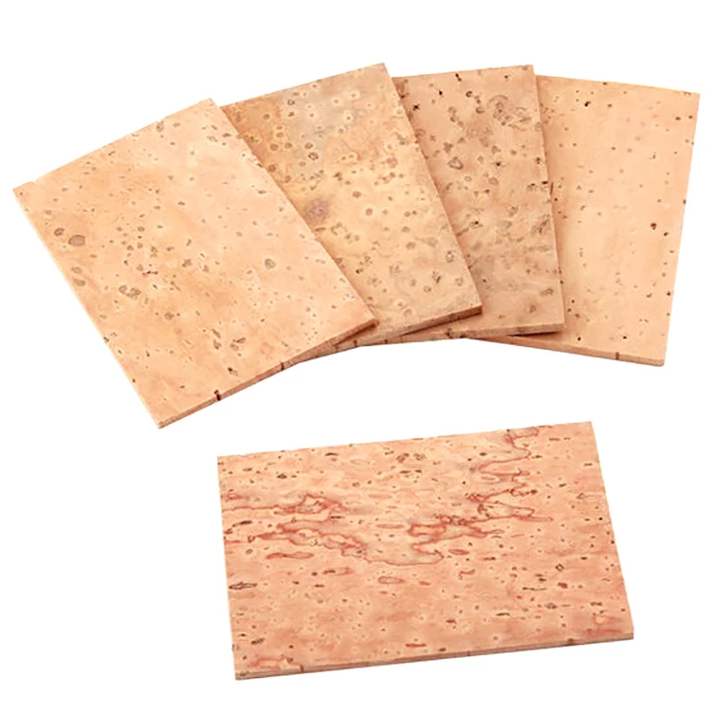 50Pcs Saxophone Neck Cork Sheet 2Mm Soprano Tenor Alto Saxophone Clarinet Joint Natural Neck Cork Sheet Natural Kit