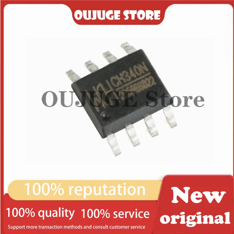 10pcs/lot New original CH340N SOP-8 USB ICs ROHS