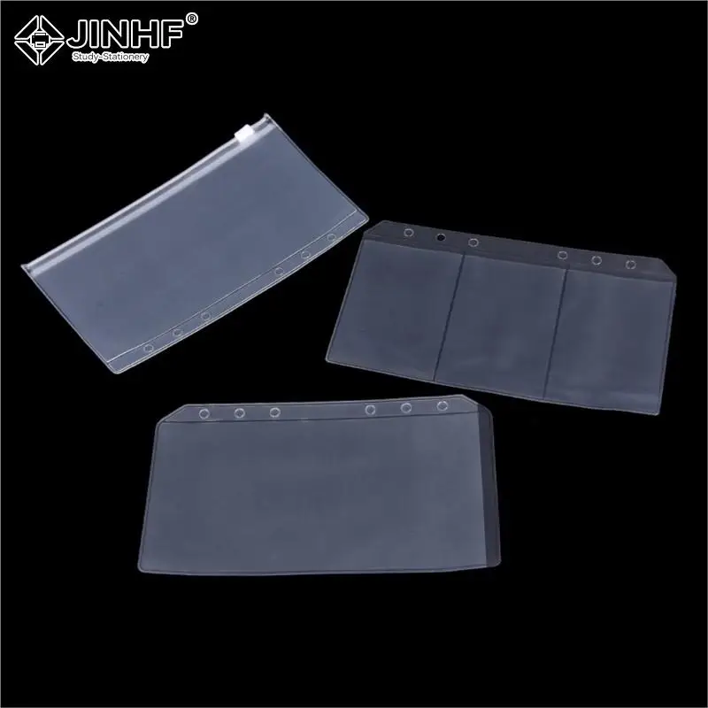 A5/A6 PVC Zip Lock Envelope Binder Refill Organiser Popular untuk 6 Lubang
