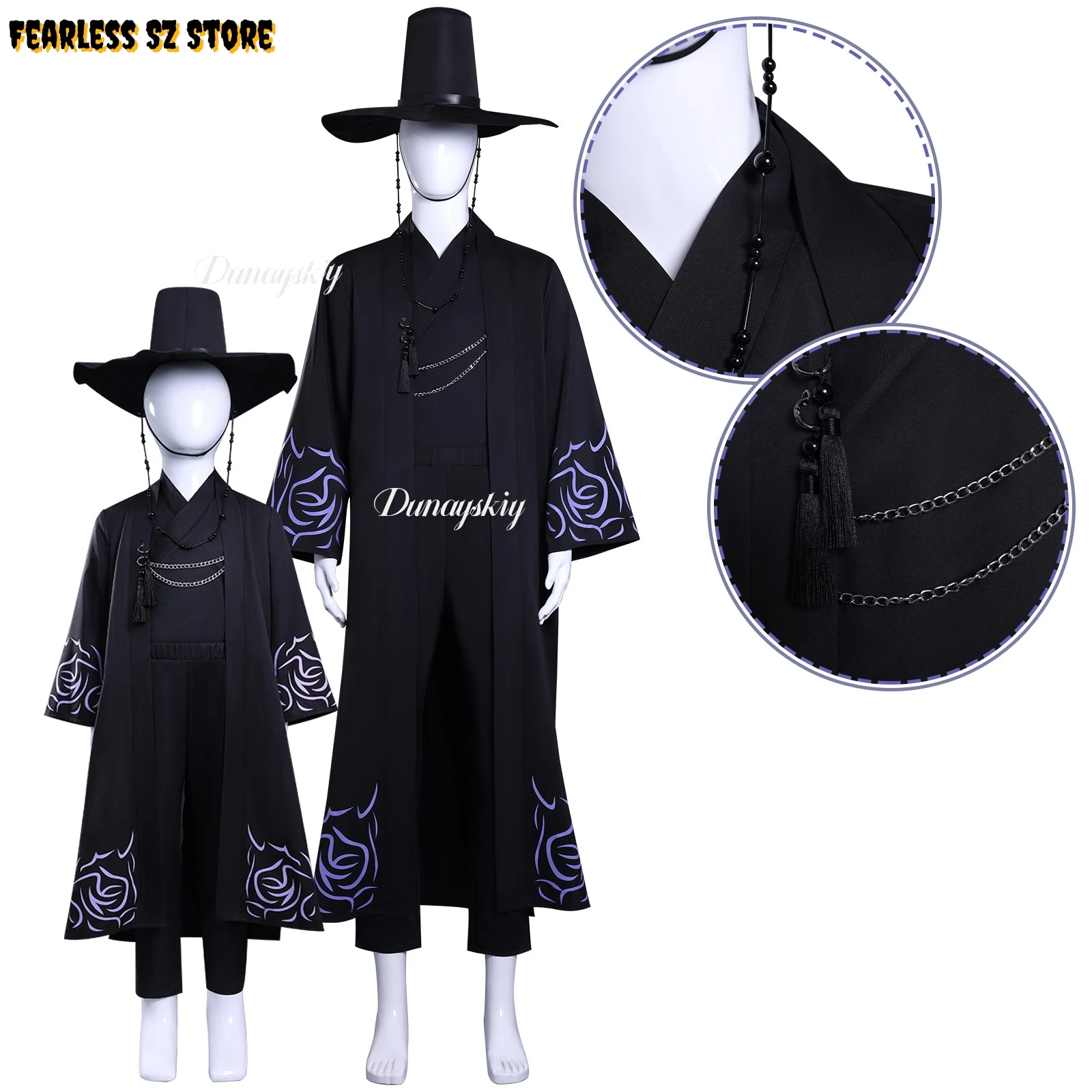 

Demon Hunters Kpop Saja Boys Jinu Cosplay 코스프레 Men Kids Uniform Hat Nails Props Wig Cosplay Idol Outfit Party Halloween Suit