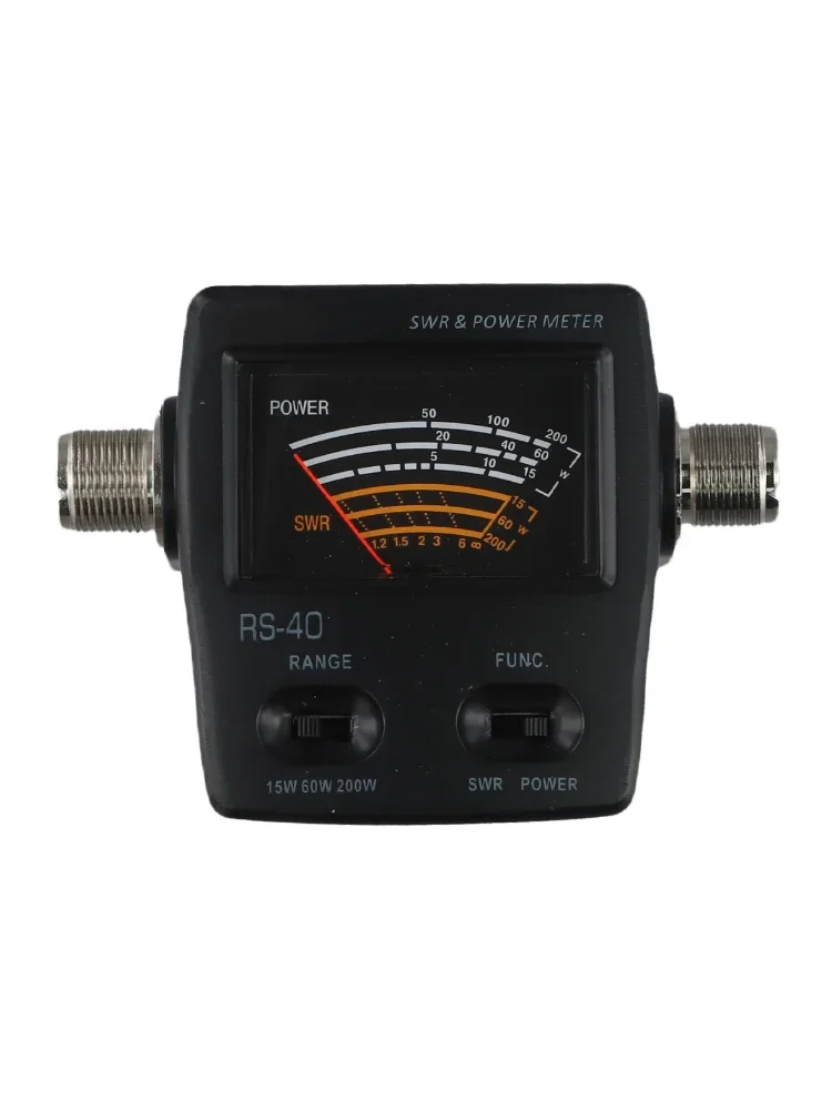 Imagem -06 - Power Swr Medidor para Ham Mobile Radio Uhf Vhf 144 Mhz 430mhz Medição de até 200w Faixa de Potência Connector Walkie Talkie Acessório Rs40