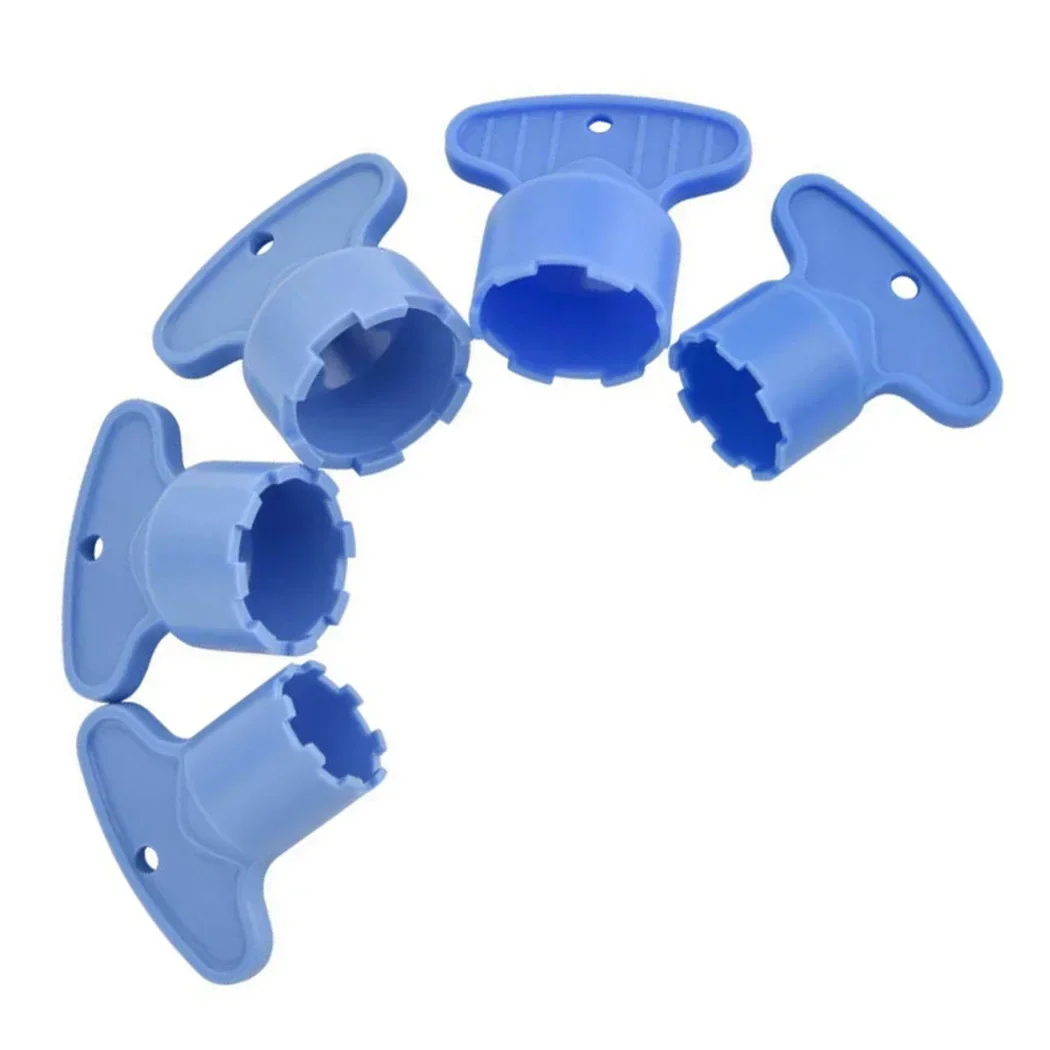 Llave aireadora para grifo, llave aireadora, 5 tamaños, nuevas piezas de 5 uds., 5 unidades/juego, accesorios para fregadero ABS, herramienta, grifo de agua azul