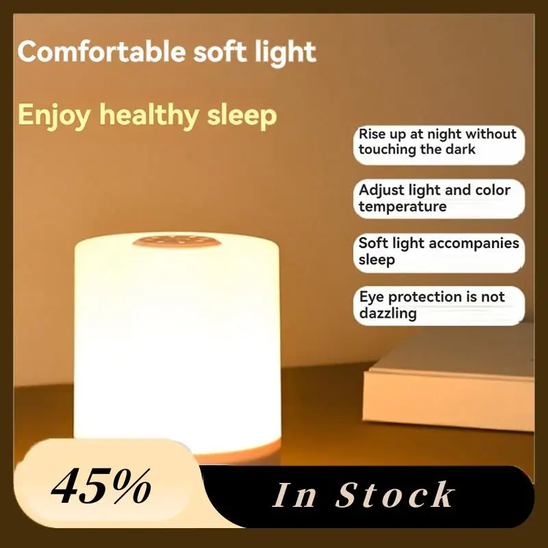 

A60Z Top Bedside Dimmable Warm Night Light USB Night Light 4800Mah Rechargeable Touchcontrol Eye Caring Night Light