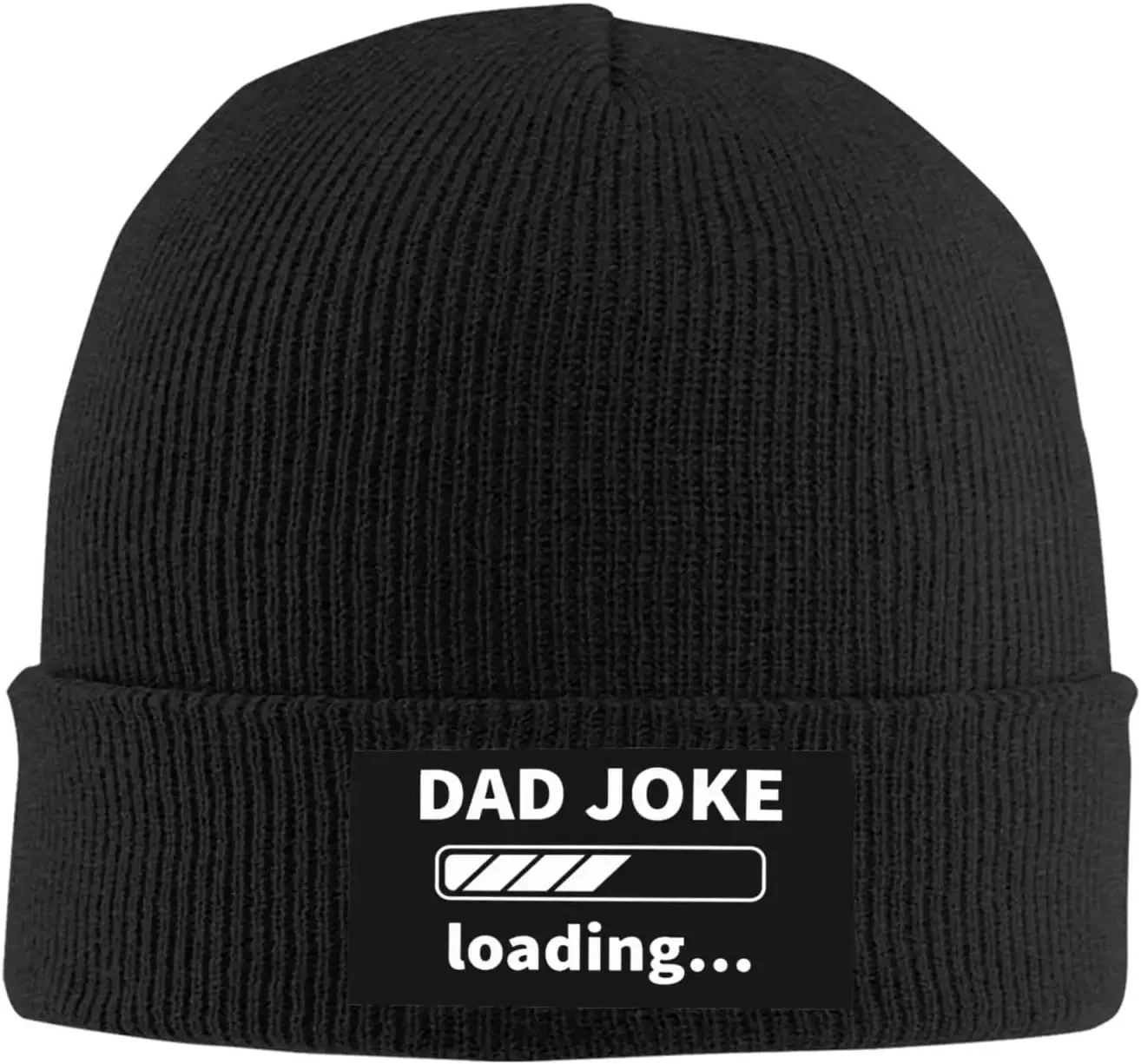 Dad Joke Loading Knitted Hat Unisex Winter Warm   Black