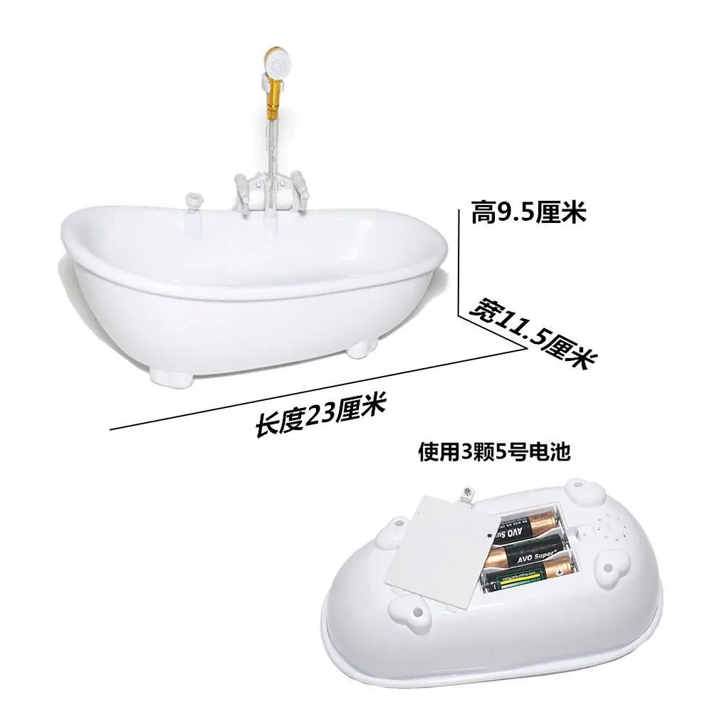 1 PCS Bird Parrot Battery Operated Bathtub Girl Playing Home Doll Toys Electric Automatic Sprinkler Mermaid Bathtubs Toy Funny