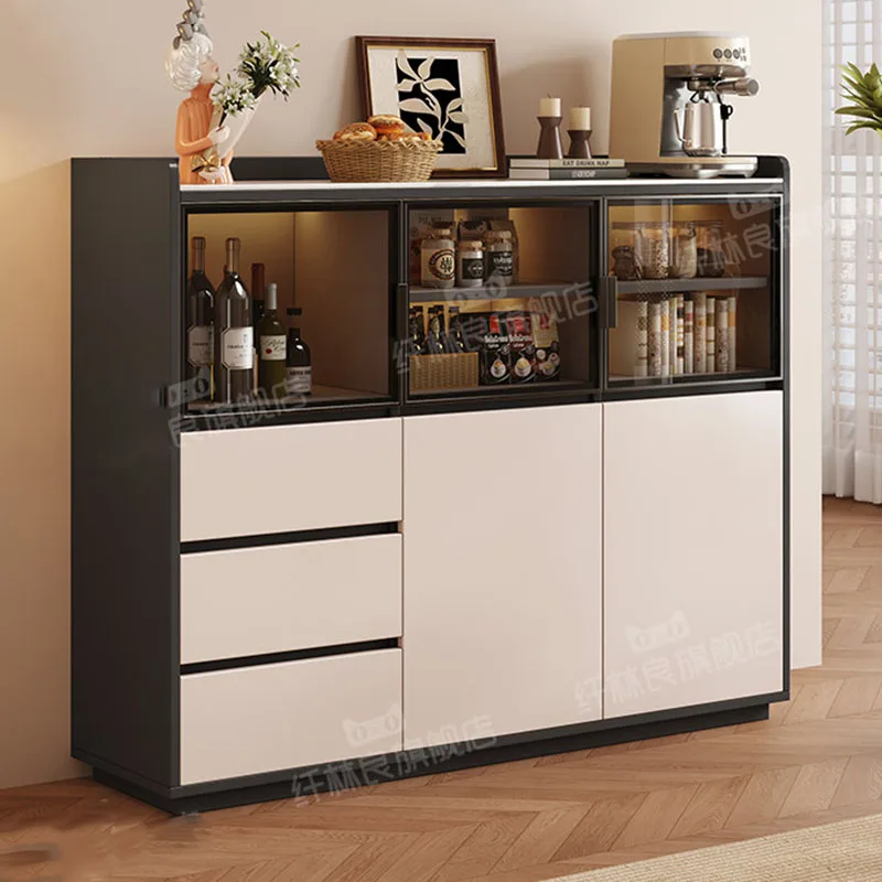 Storage Restaurant Bar Cabinet Living Room Wood Designer Commercial Shop Modern Wine Cabinet Luxury Vitrina Trendy Furniture