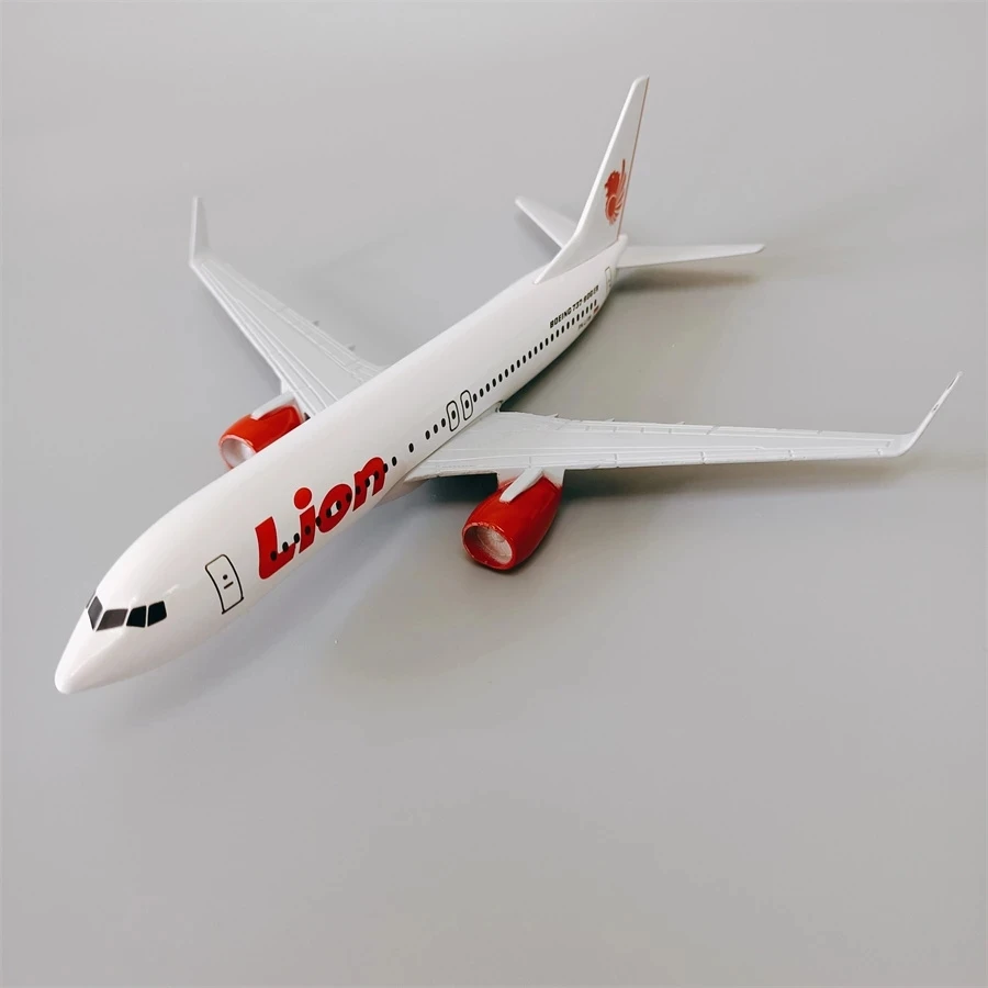 20cm Alloy Metal Air LION Boeing 737-800ER Airlines LION B737 Diecast Airplane Model Plane Model W Base Aircraft Gifts Toys