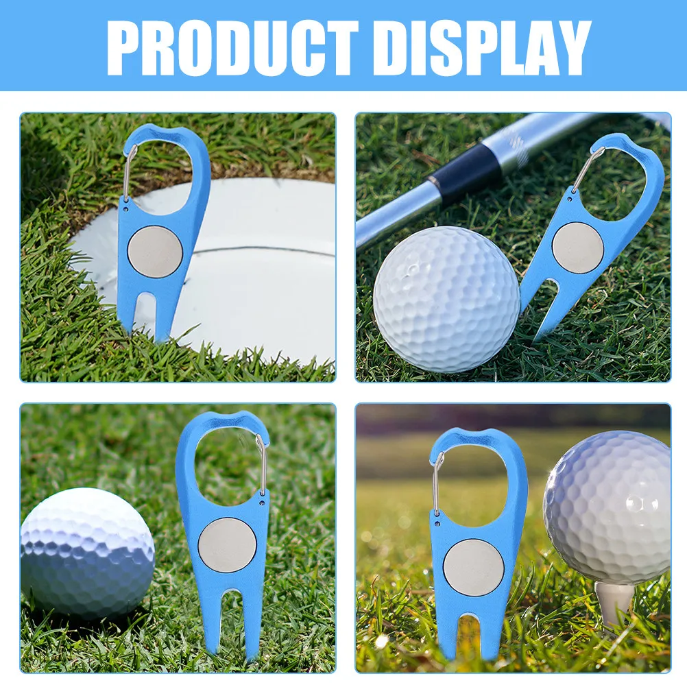 2Pcs Premium Aluminum Divot Tool for Golf Smooth Polished Surface Non-Scratch Pocket Friendly Portable Divot Repair Tool Golfing