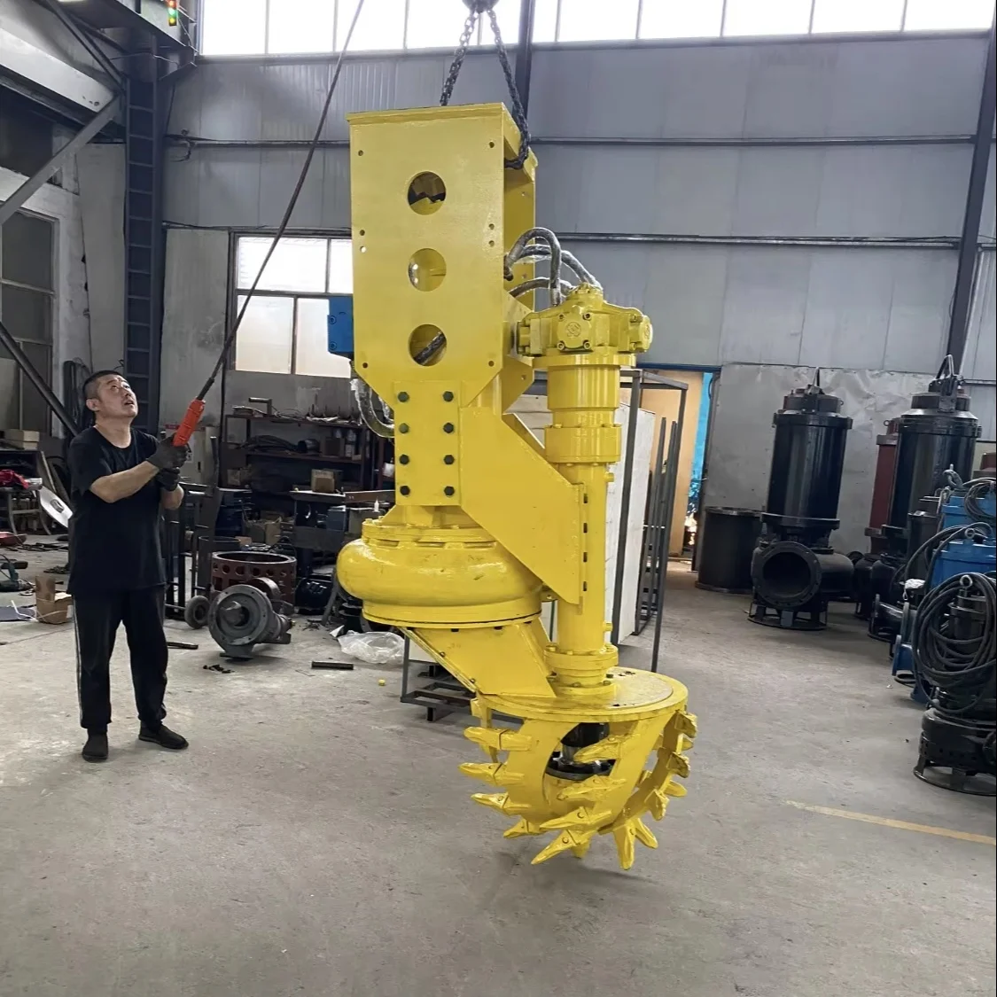 Hydraulic Submersible Slurry Pump With Agitator for Sand River Driver Dredger Hydraulic Power Sand Pump