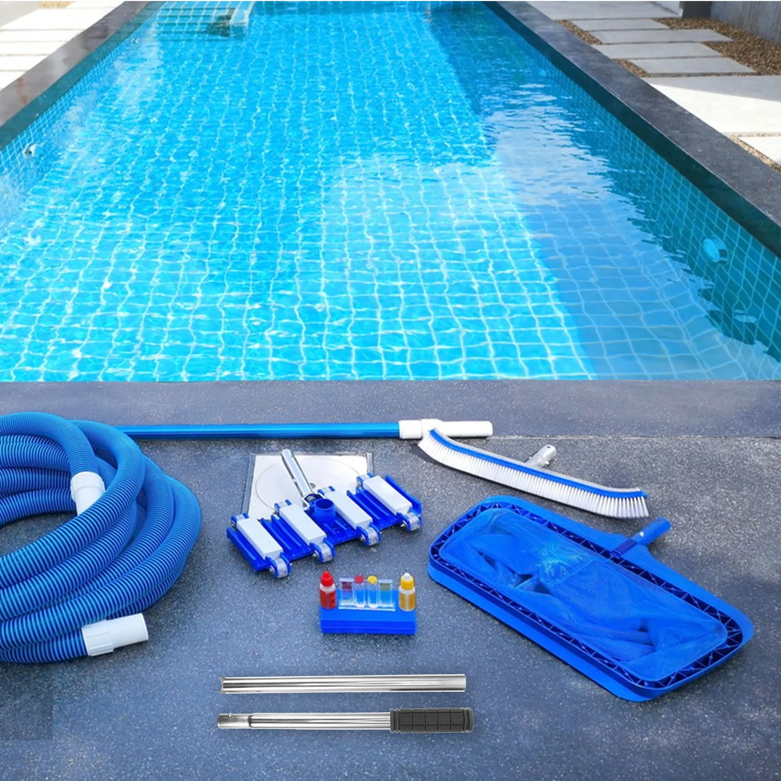 

Long Pool Cover Installation Rod Tool for Easy Setup and Removal Sturdy Build Reliable Performance Ideal for Daily Pool
