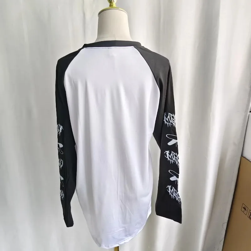 Kimutomo T Shirts Women Cartoon Printed Long Sleeve Loose Fashion Punk Style Grunge Gothic Y2k Aesthetic Harajuku Tops Ladies image 4