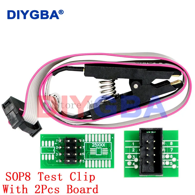 CH341A Programmer adapter+SOIC8 adapter+ SOP8 clip with cable+1.8V adapter CH341A EEPROM Flash BIOS USB programmer ZIF adapter