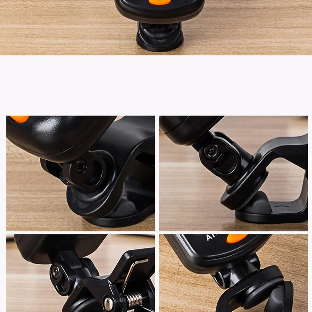 Precision Clip-on Guitar Tuner for Bass Ukulele Violin with 5 Tuning Modes C Compact Universal Electronic view 3