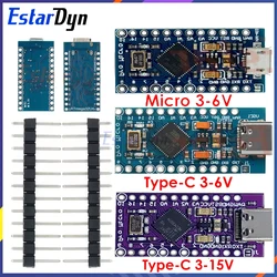 Estardyn MICRO/TYPE-C USB ATMEGA32U4 Module 5V 16MHz Board For Arduino ATMEGA32U4-AU/MU Controller Pro-Micro Replace for arduino