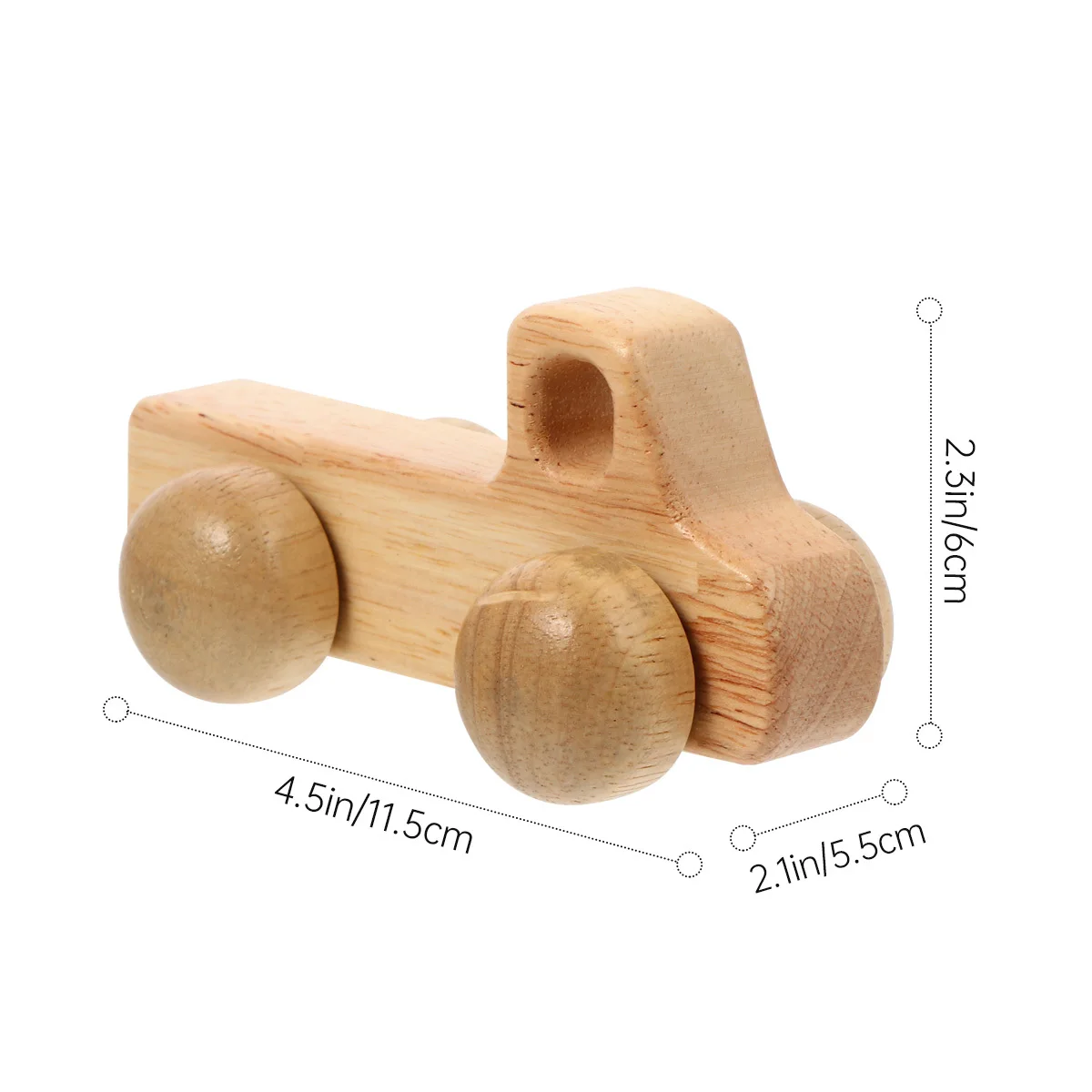 Dentizione per bambini Auto in legno per neonati Bambini piccoli Presa sensoriale Masticazione Sviluppo Abilità motoria Apprendimento Regalo per il tempo di gioco