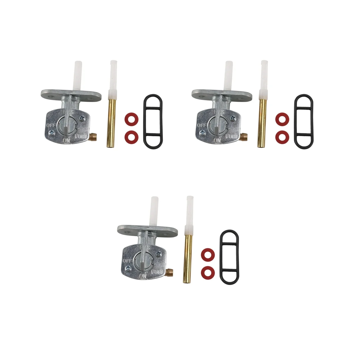 3X Fuel Petcock Valve Assembly for YAMAHA PW80 XT125 XT250 XT350 TW200 TTR90 E