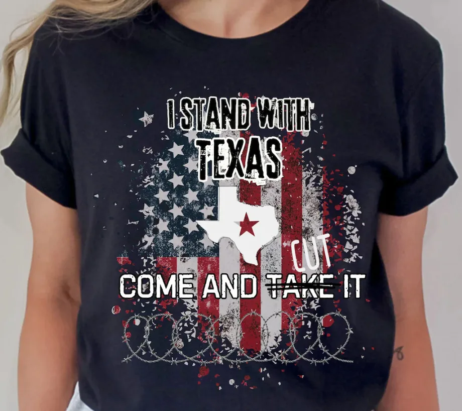 I Stand With Texas Shirt, Come And Cut It Tee, Men Women Defend The Border